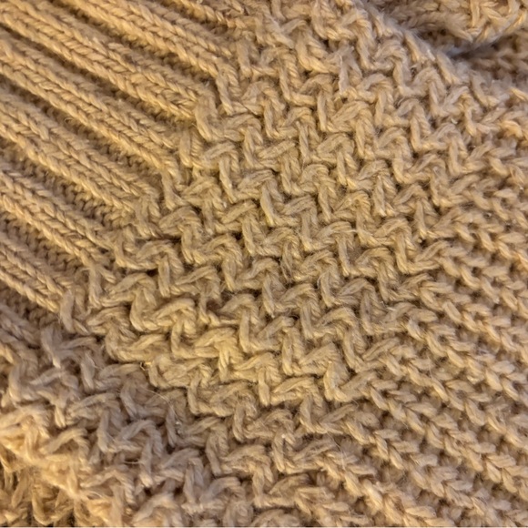 Men's Beige Buttoned Crewneck Sweater - Picture 5 of 6